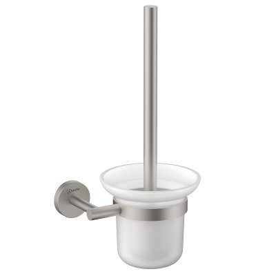 LEMARK | Ёршик для унитаза Lemark BELUGA подвесной, сталь, стекло, брашированный никель