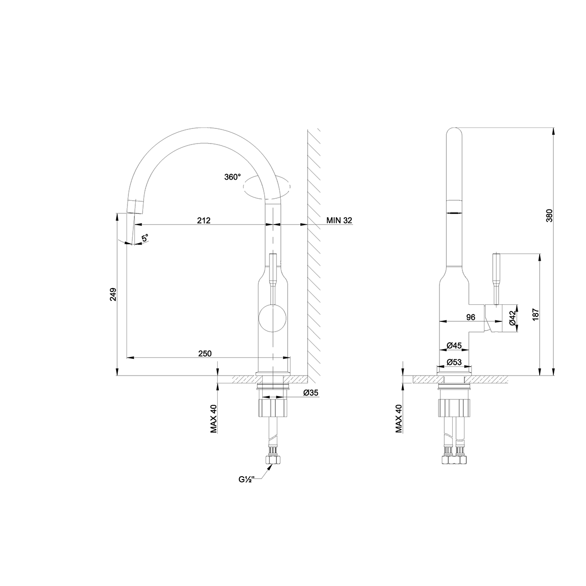 Смеситель Lemark Expert LM5079S для кухни