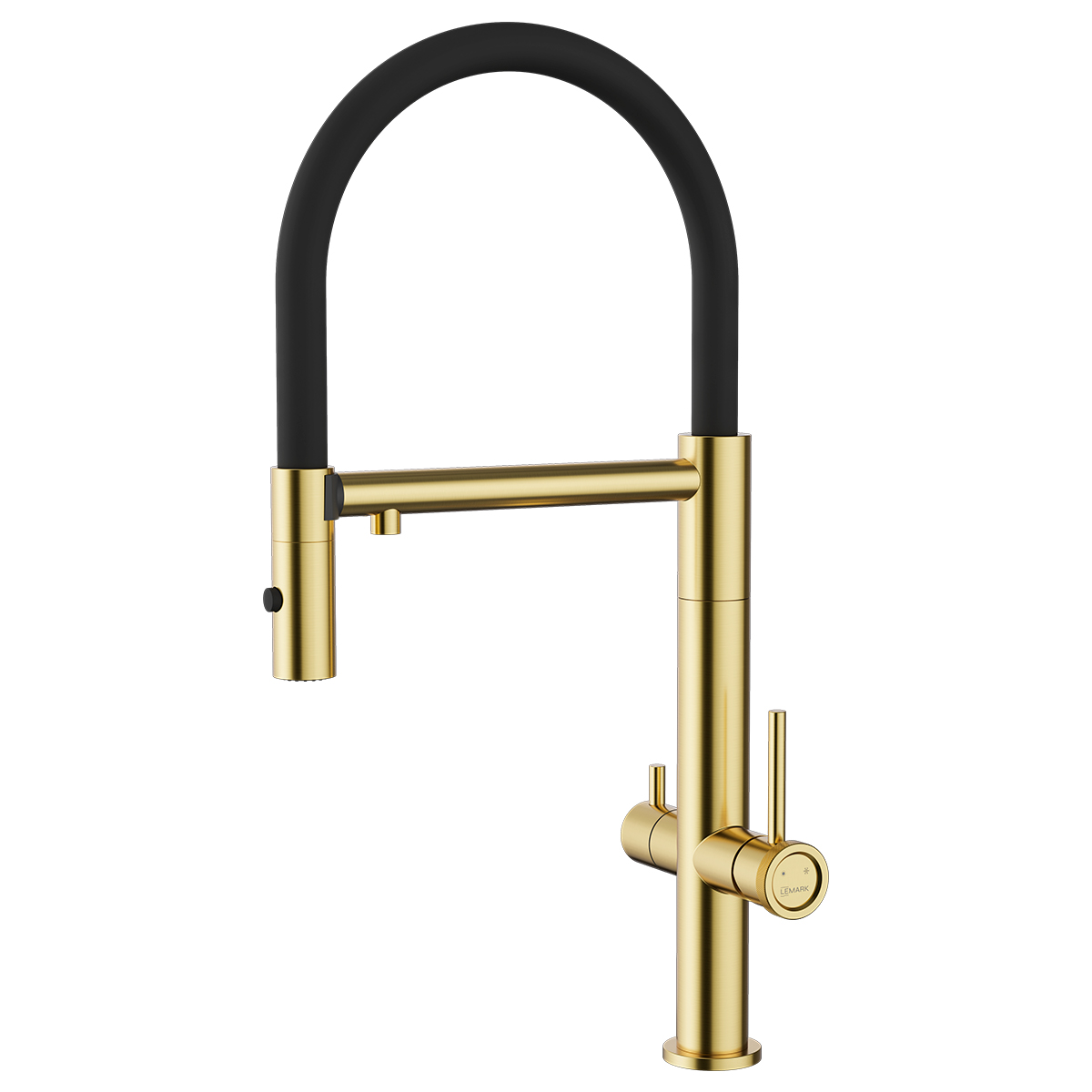LEMARK | Смеситель Lemark Зенит LMF-1676S-BRGN для кухни с гибким изливом, с подключением к фильтру питьевой воды