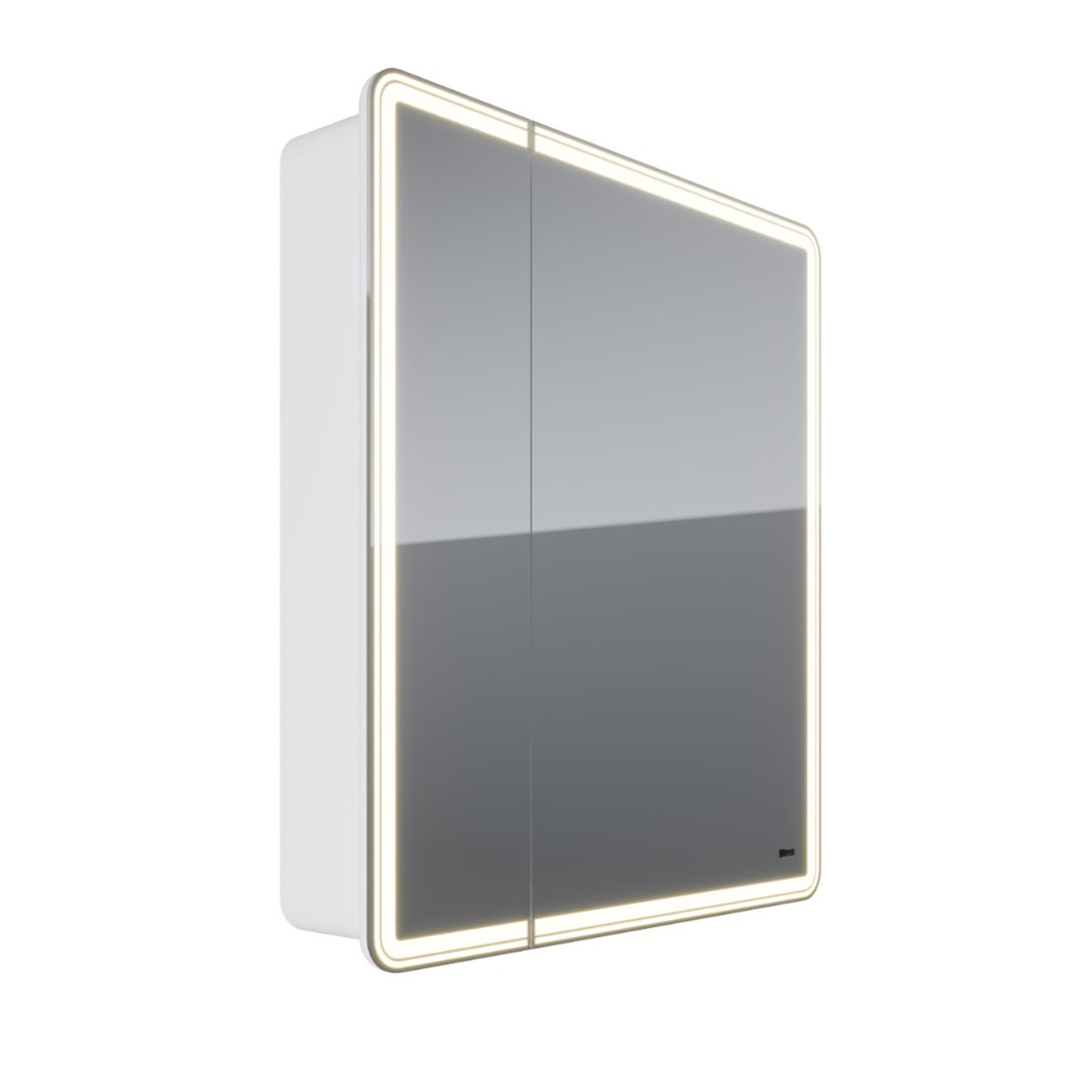 Шкаф зеркальный Lemark ELEMENT 70х80 см 2-х дверный, с подсветкой, с розеткой, цвет корпуса: Белый Шкаф зеркальный Lemark ELEMENT 70х80 см 2-х дверный, с подсветкой, с розеткой, цвет корпуса: Белый