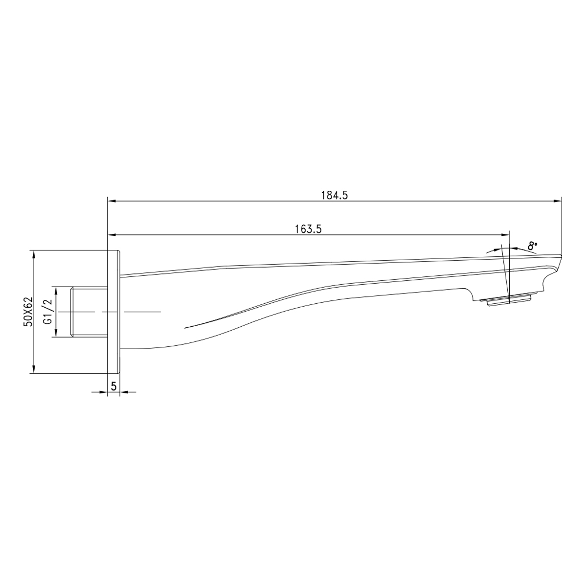 Наполнитель для ванны Lemark LM5981CW встраиваемый для LM5922CW, хром/белый