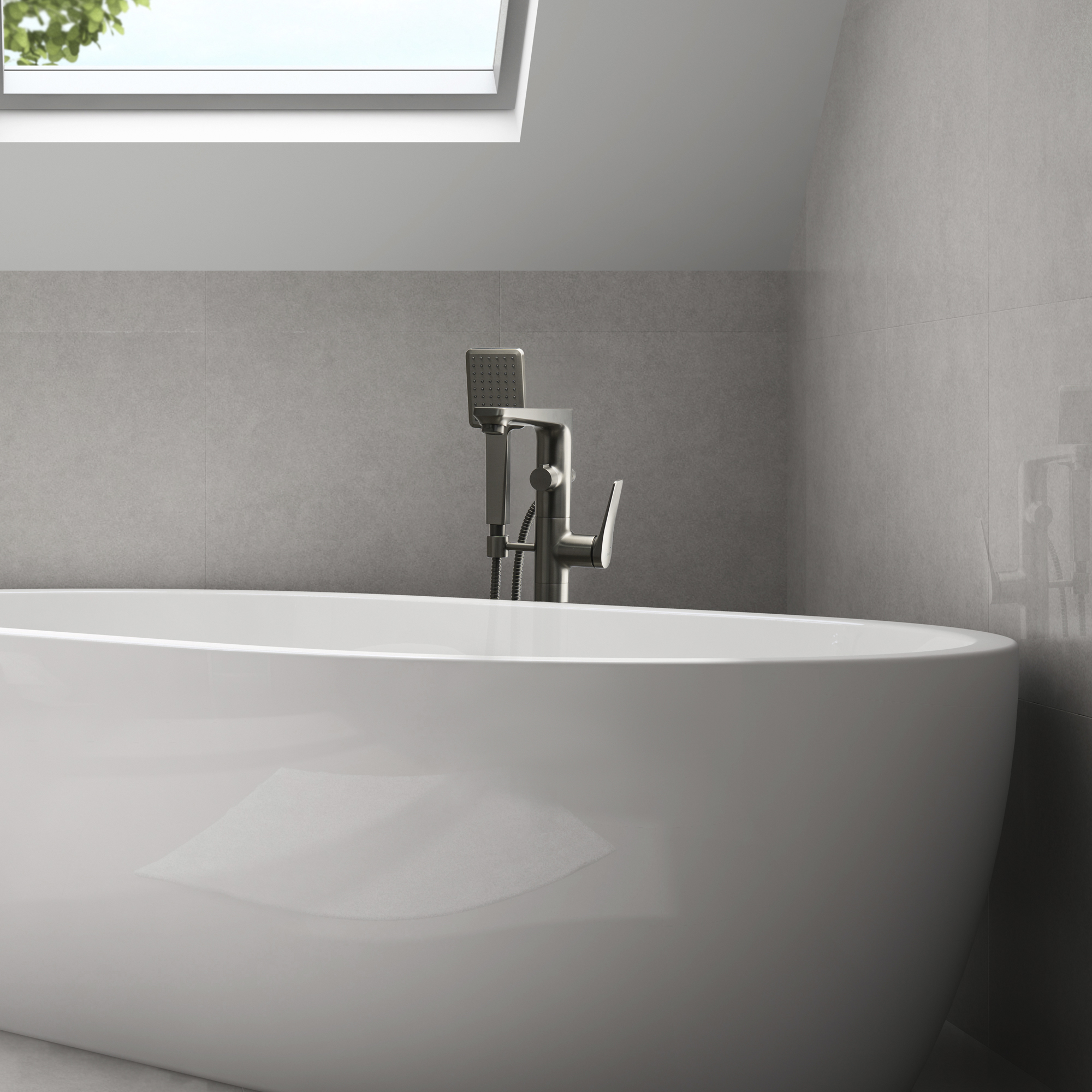 Смеситель Lemark Bronx LM3744GM для ванны, напольный