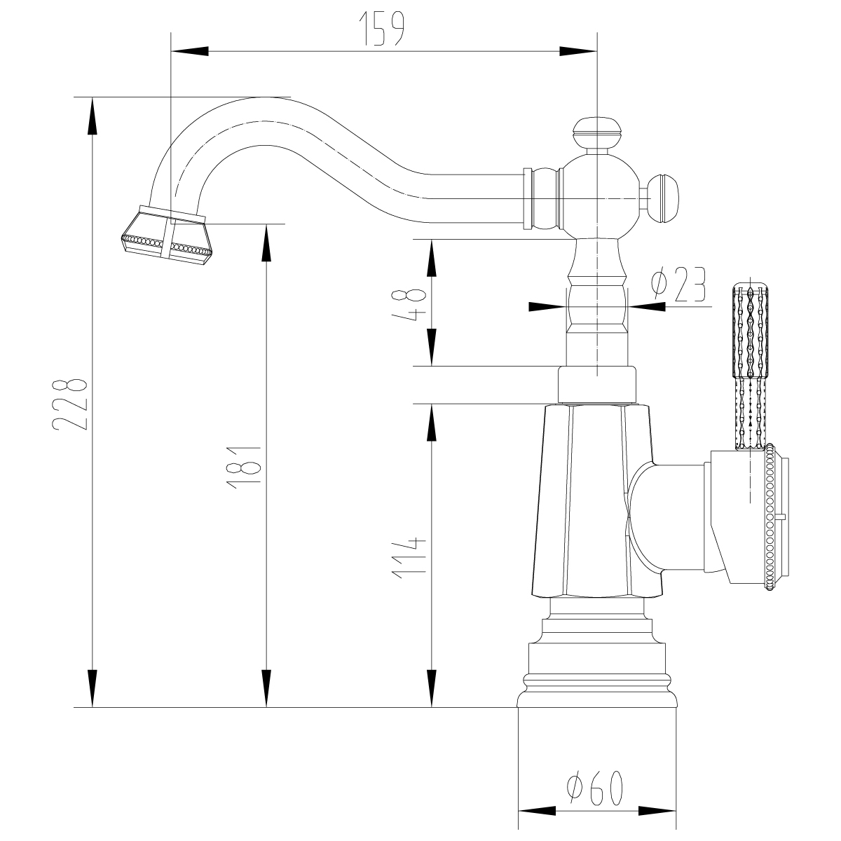 Смеситель Lemark Jasmine LM6604B для кухни/раковины