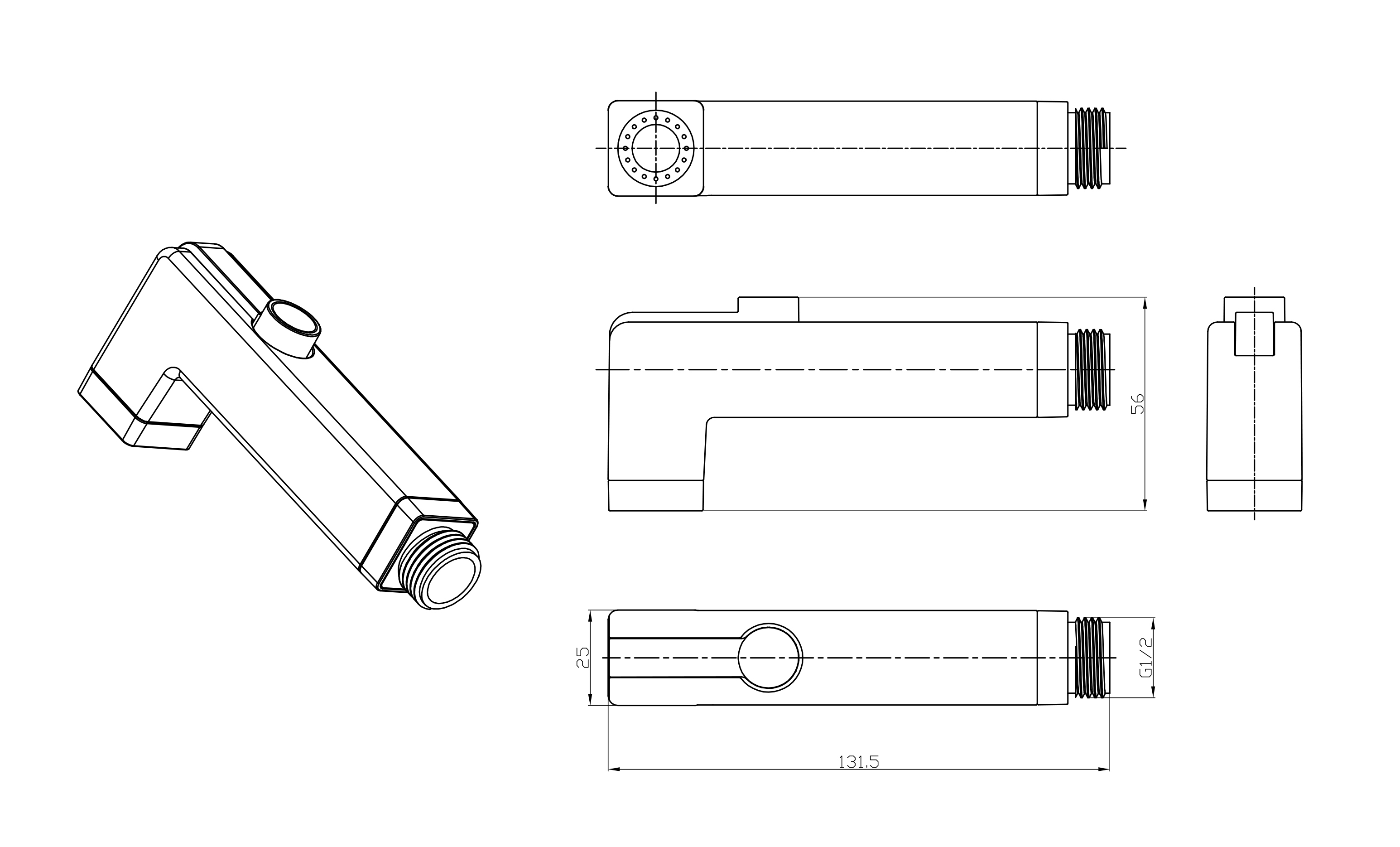 Комплект аксессуаров Lemark LM8091C для биде, хром