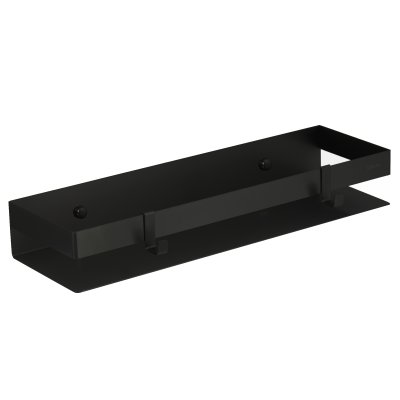 LEMARK | Полка для душа прямая 400 мм Lemark SHELF LINE из нерж. стали с крючками, черный LEMARK | Полка для душа прямая 400 мм Lemark SHELF LINE из нерж. стали с крючками, черный