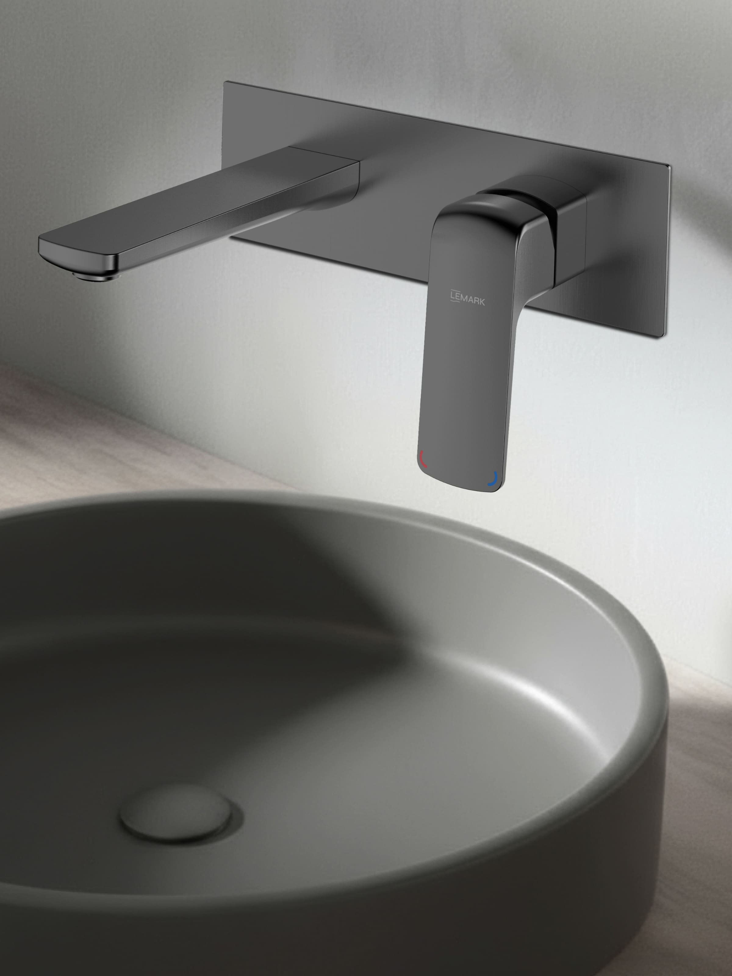 Смеситель Lemark Хоста_Hosta LM12326LGM для раковины, встраиваемый