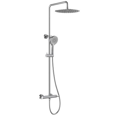 LEMARK | Смеситель Lemark Beluga LMF-8025B-C для душа с регулируемой высотой штанги и лейкой верхнего душа «Тропический дождь»