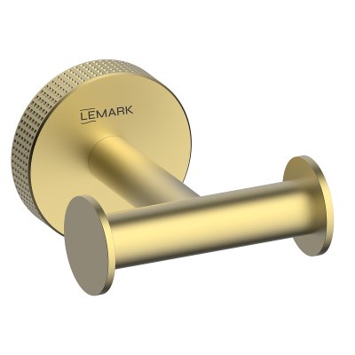 LEMARK | Крючок для полотенец Lemark BELUGA, сталь, брашированное светлое золото