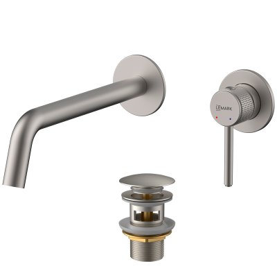 LEMARK | Смеситель Lemark Beluga LMF-8033B-BN для раковины, встраиваемый