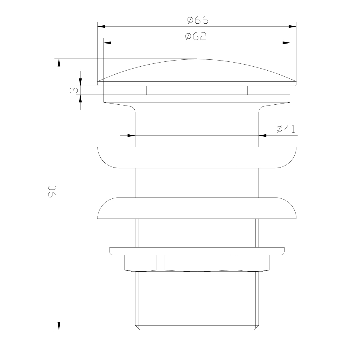 Донный клапан Lemark Jasmine LM6680B, бронза