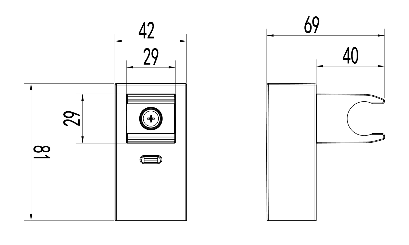 Крепление настенное Lemark LM8079C поворотное для лейки