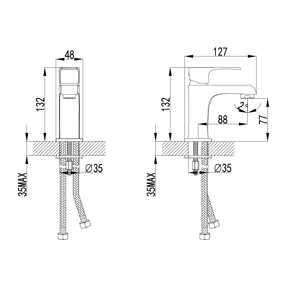 Смеситель Lemark Plus Factor LM1606C для раковины