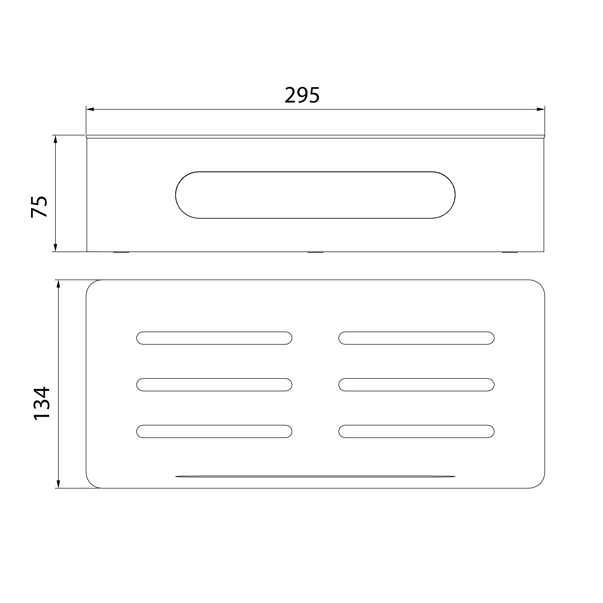 Полка для душа прямая Lemark SHELF LINE из нерж. стали с крючками, хром/вставка-пластик графит