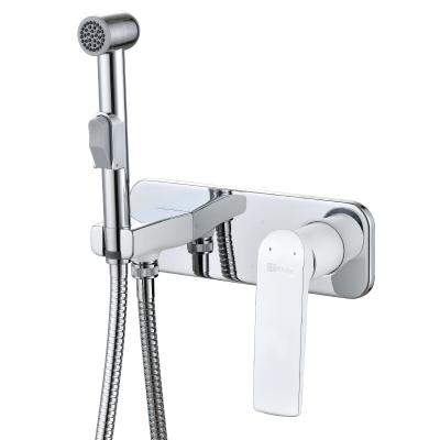 Смеситель Lemark Allegro LM5919CW с гигиеническим душем, встраиваемый Смеситель Lemark Allegro LM5919CW с гигиеническим душем, встраиваемый