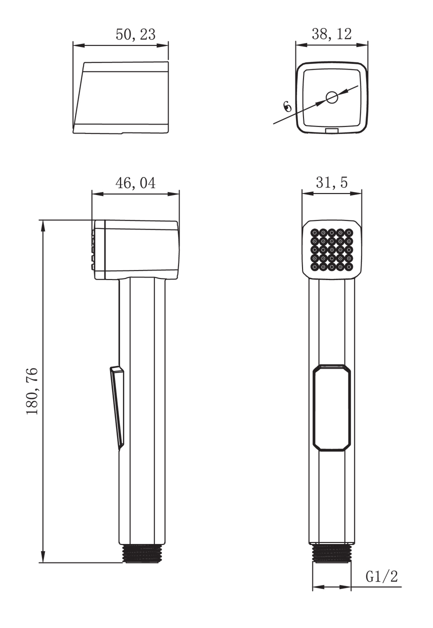 Комплект аксессуаров Lemark LM8089C для биде, хром