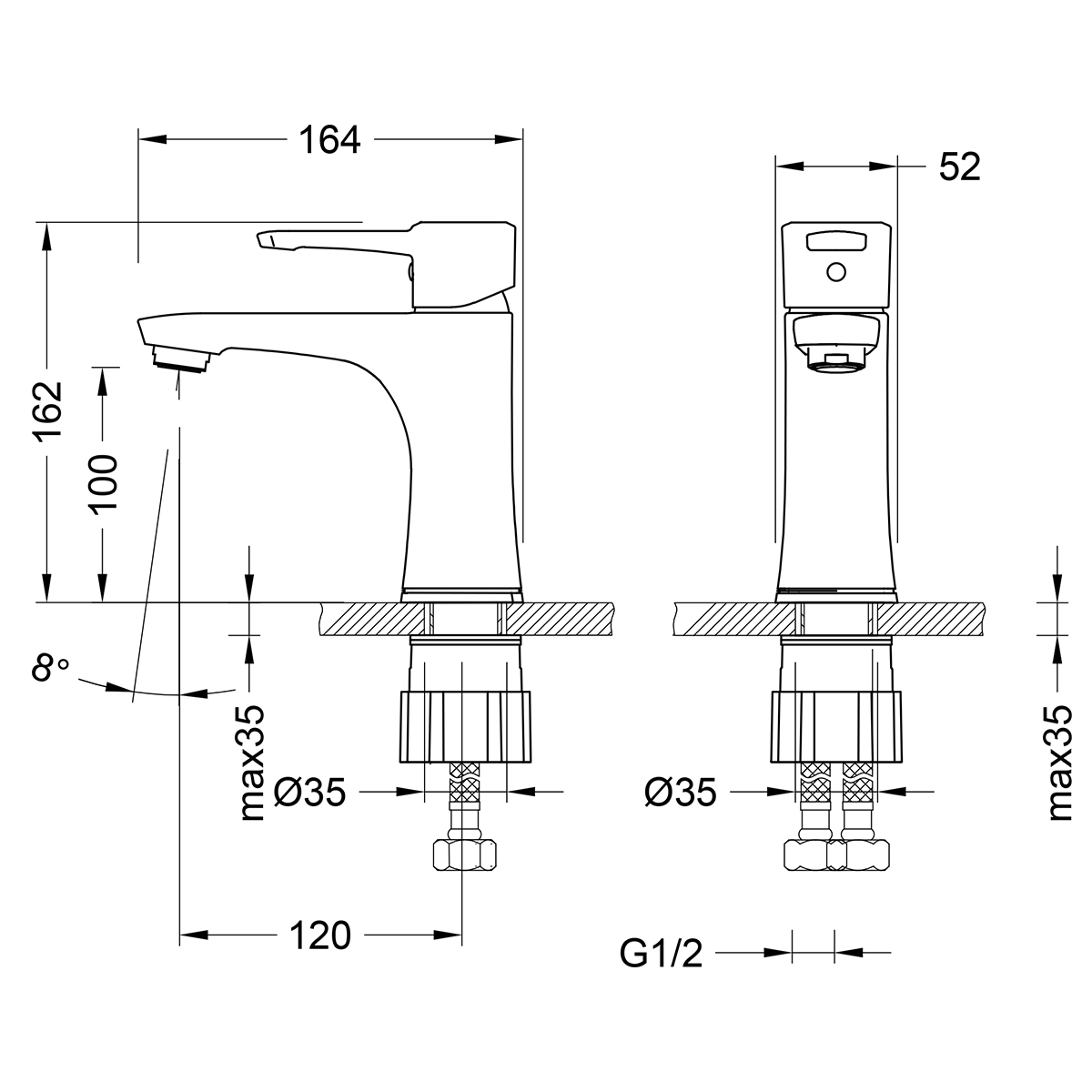 Смеситель Lemark Evitta LM0506C для раковины