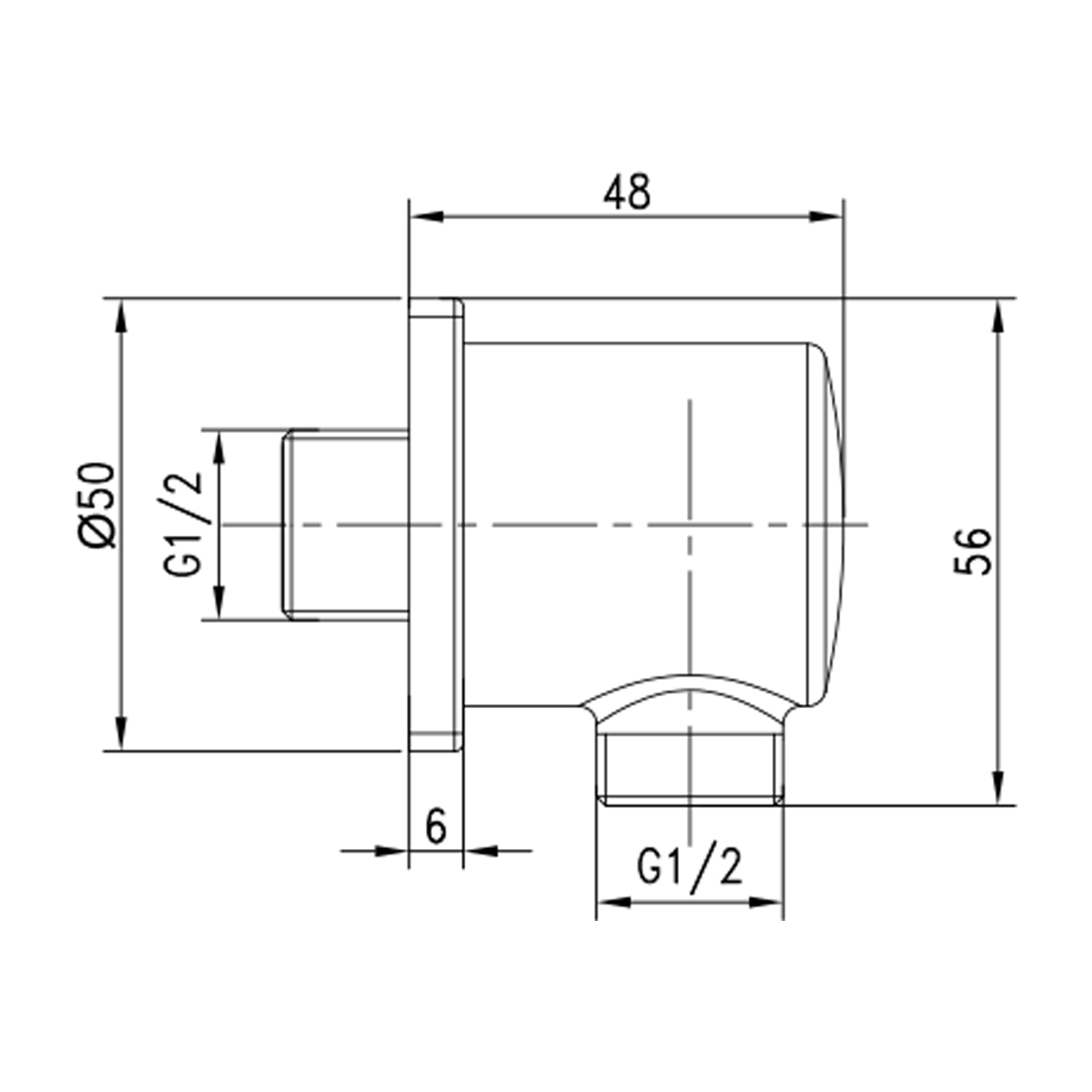 Подключение  для душевого шланга Lemark LM5983CW