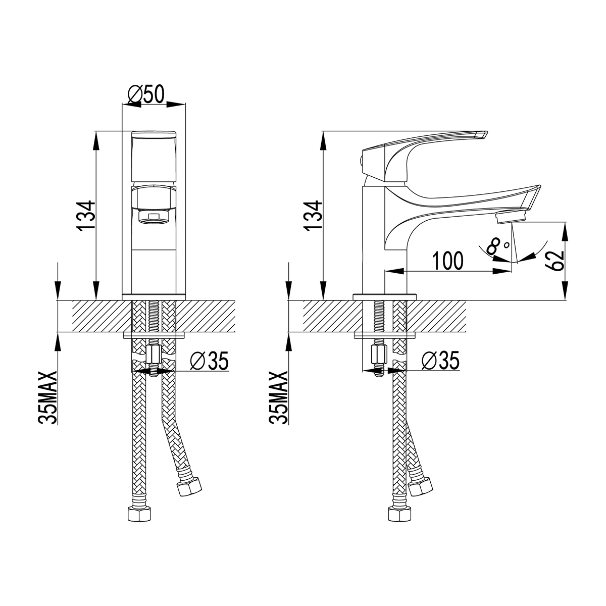 Смеситель Lemark Plus Shape LM1706C для раковины