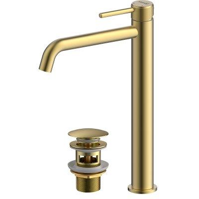 LEMARK | Смеситель Lemark Beluga LMF-8015B-BRLG для раковины высокий