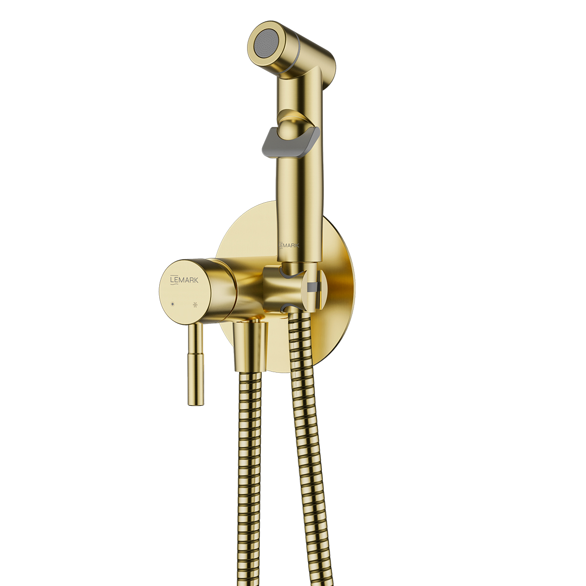 LEMARK | Смеситель Lemark Зенит LMF-1618S-BRGN с гигиеническим душем, встраиваемый