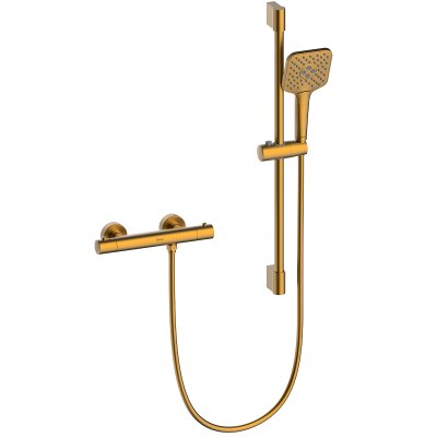 LEMARK | Смеситель Lemark Valday LMF-8144B-BRG для душа, термостатический