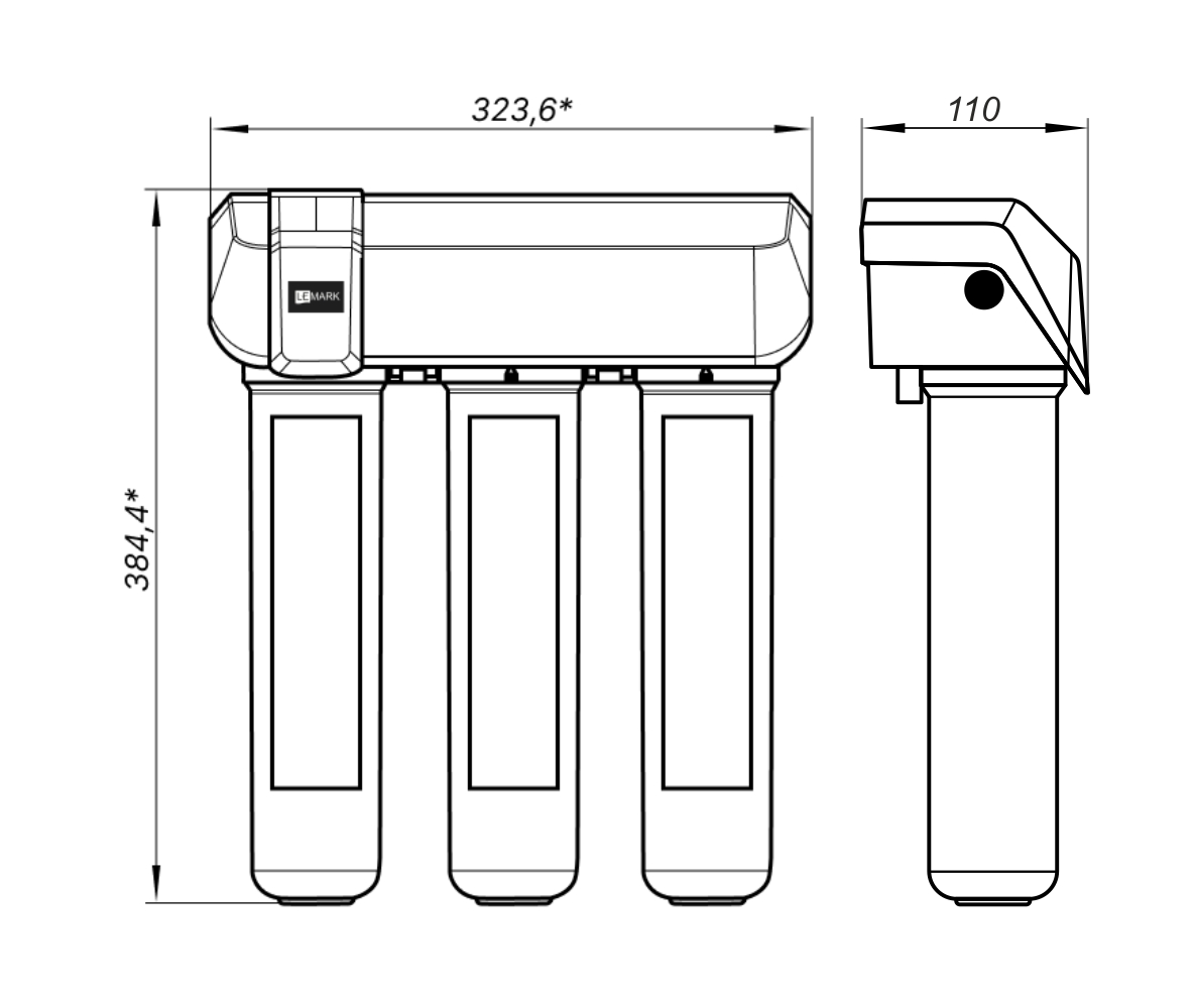 Комплект: Смеситель LM3073C для кухни + Фильтр для очистки жесткой воды OPTIMA, защита от накипи Комплект: Смеситель LM3073C для кухни + Фильтр для очистки жесткой воды OPTIMA, защита от накипи