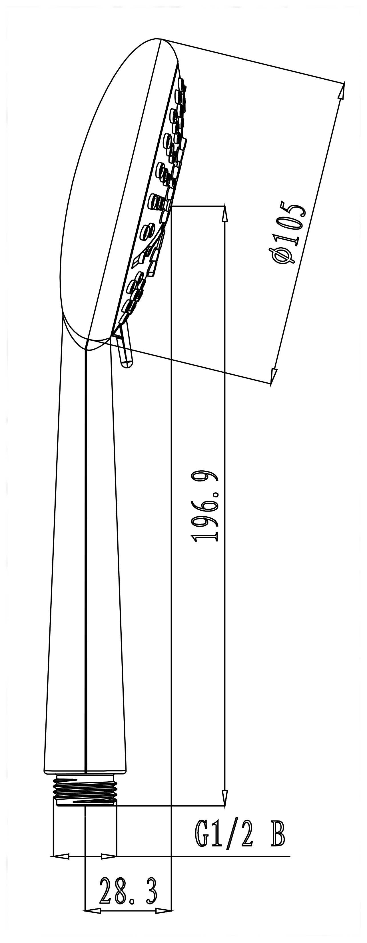 Лейка душевая Lemark LM0616C, 6-функциональная