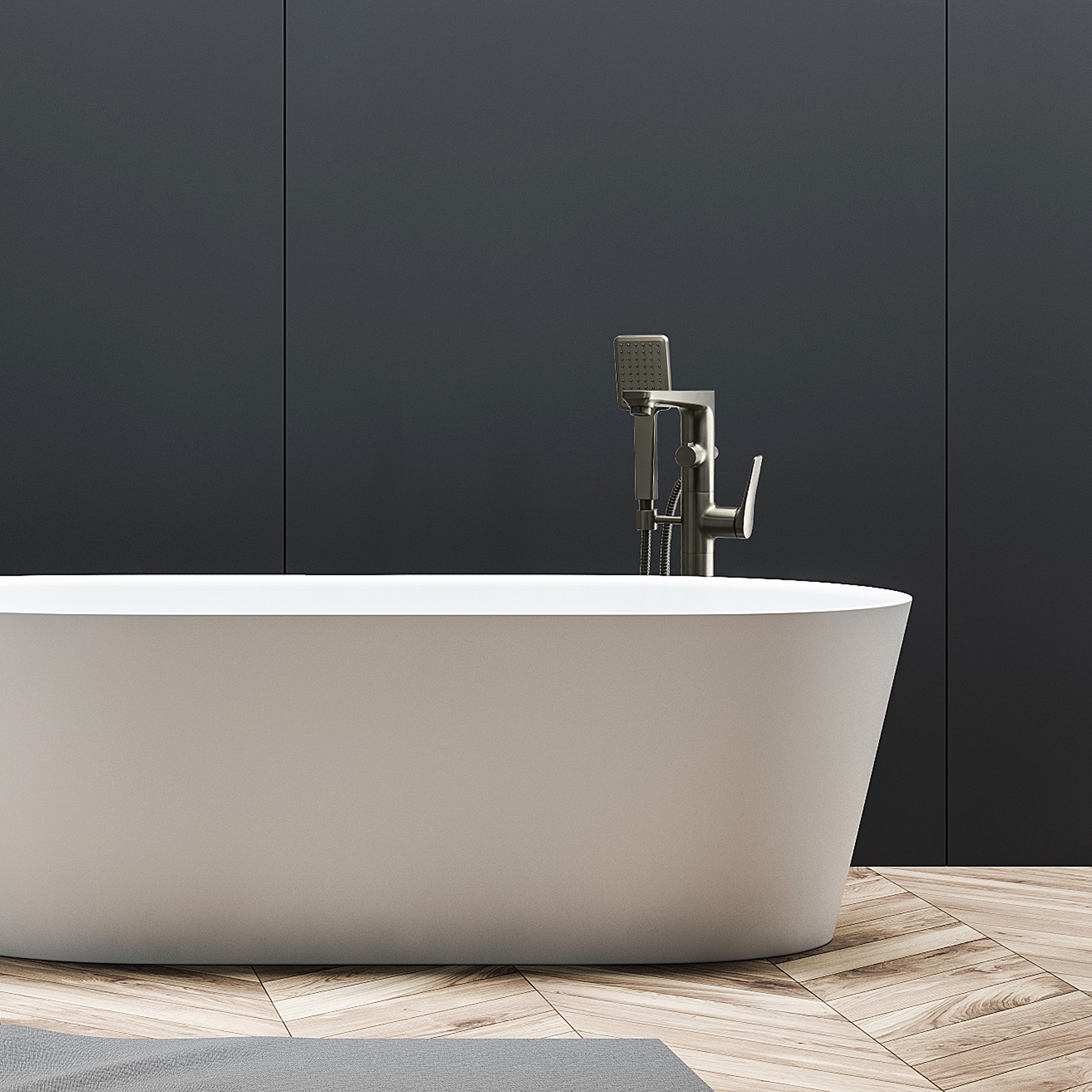 Смеситель Lemark Bronx LM3744GM для ванны, напольный