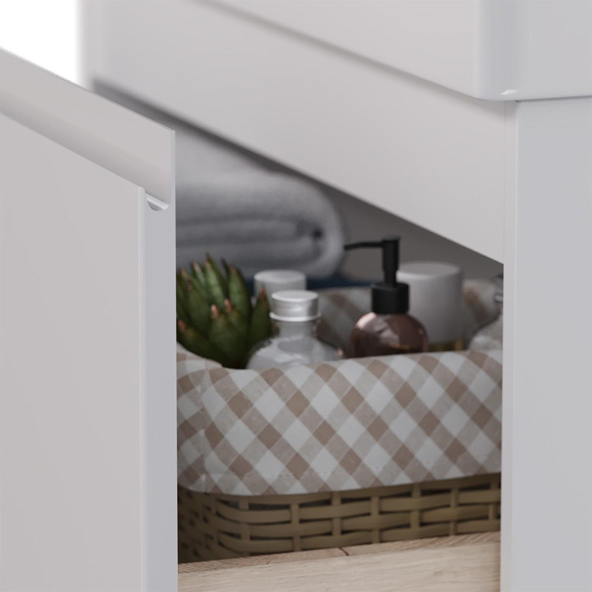 Тумба Lemark VEON MINI 70 см под 1 раковину, подвесная,1 ящик, цвет корпуса, фасада: Белый глянец Тумба Lemark VEON MINI 70 см под 1 раковину, подвесная,1 ящик, цвет корпуса, фасада: Белый глянец