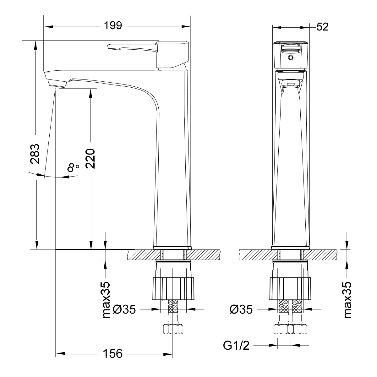 Смеситель Lemark Evitta LM0509C для раковины