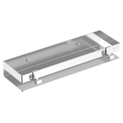 LEMARK | Полка для душа прямая 400 мм Lemark SHELF LINE из нерж. стали с крючками, хром LEMARK | Полка для душа прямая 400 мм Lemark SHELF LINE из нерж. стали с крючками, хром