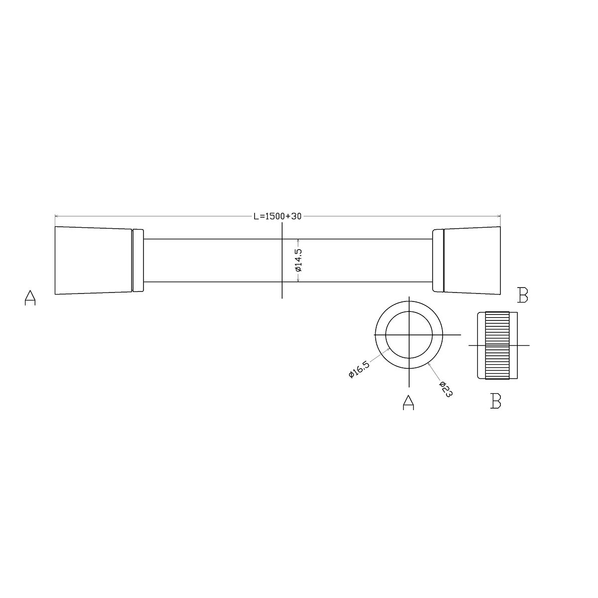 Душевой шланг Lemark LE8046P ПВХ 1,5 м, TURN-FREE, блистер