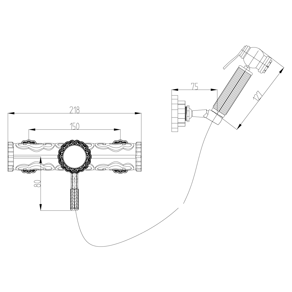 Смеситель Lemark Jasmine LM6618ORB с гигиеническим душем