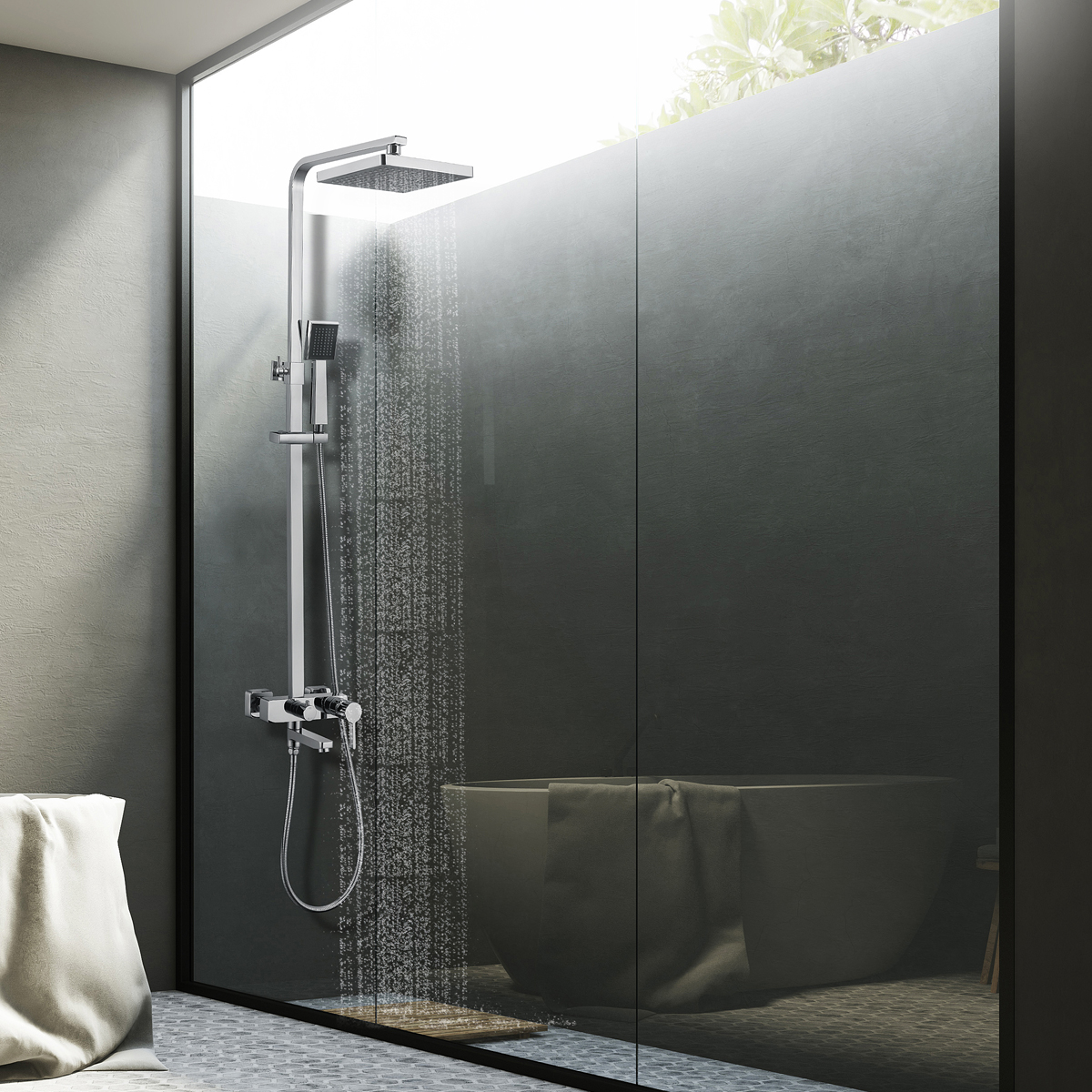 Смеситель Lemark Tropic LM7004С для ванны и душа