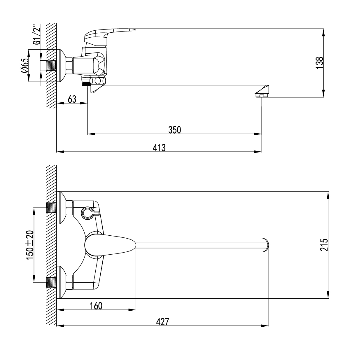 Смеситель Lemark Pramen LM3317C для ванны