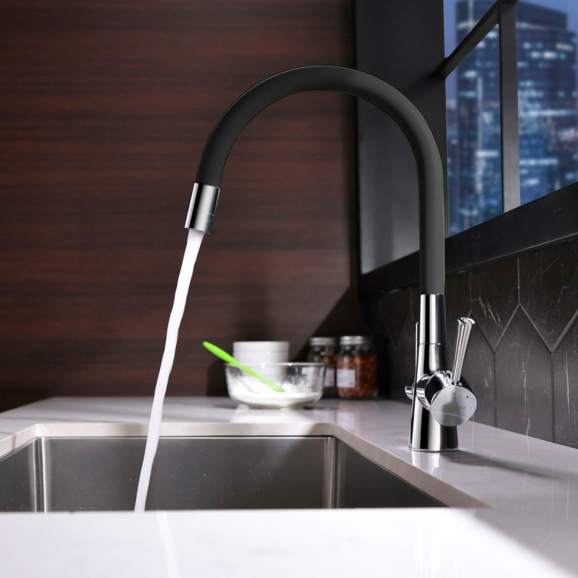 Смеситель Lemark Comfort LM3075C для кухни с гибким изливом, с подключением к фильтру с питьевой водой