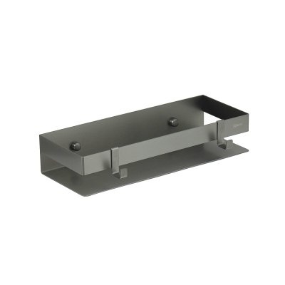 LEMARK | Полка для душа прямая Lemark 300 мм SHELF LINE из нерж. стали с крючками, графит LEMARK | Полка для душа прямая Lemark 300 мм SHELF LINE из нерж. стали с крючками, графит