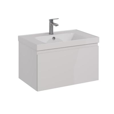 Тумба Lemark VEON MINI 70 см под 1 раковину, подвесная,1 ящик, цвет корпуса, фасада: Белый глянец Тумба Lemark VEON MINI 70 см под 1 раковину, подвесная,1 ящик, цвет корпуса, фасада: Белый глянец