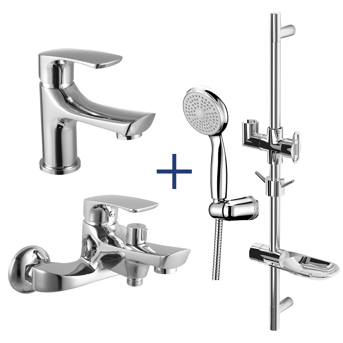Комплект смесителей Lemark Plus Shape LM1780C "3 в 1"