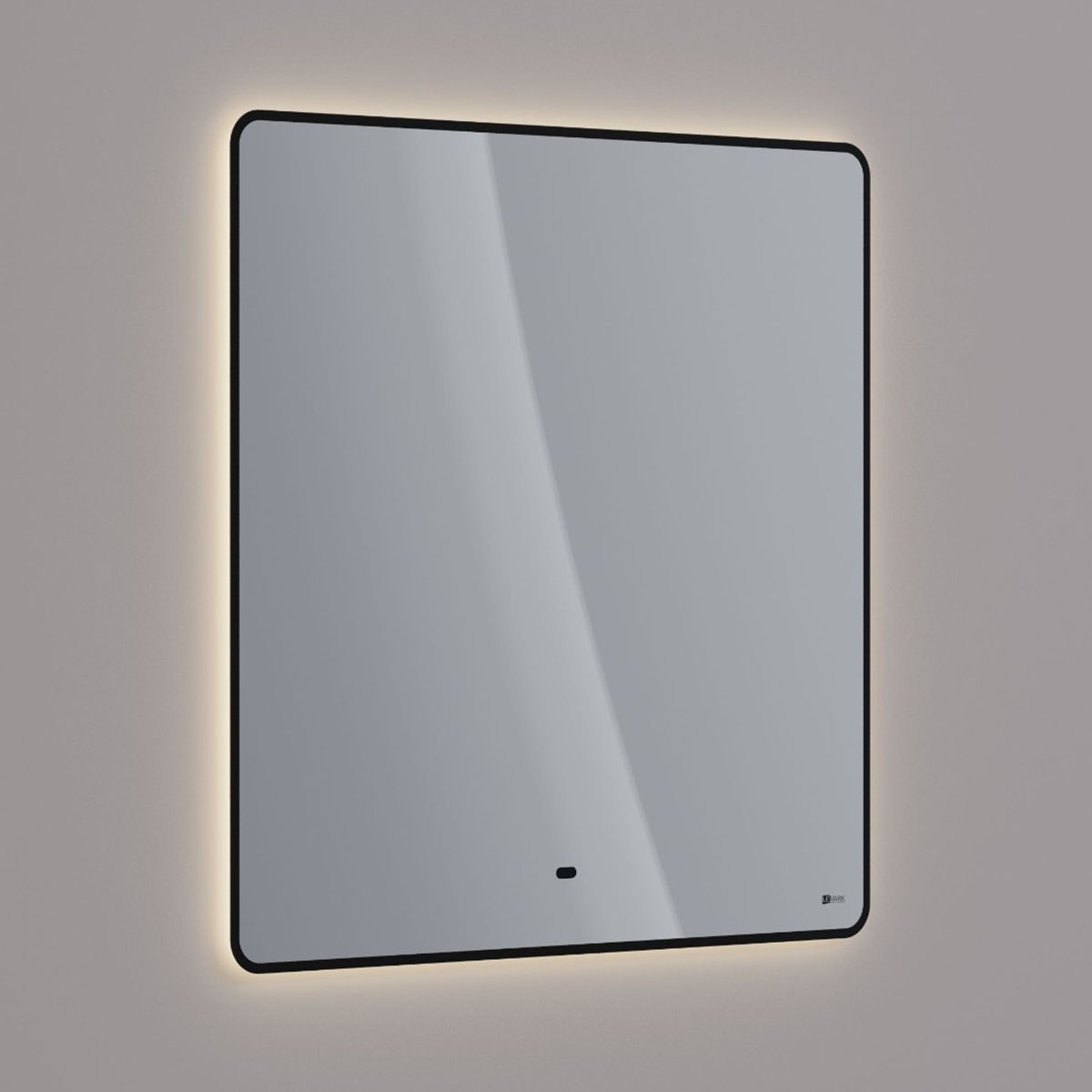 Зеркало Lemark MIOBLACK 80х80 см с интерьерной подсветкой, с подогревом Зеркало Lemark MIOBLACK 80х80 см с интерьерной подсветкой, с подогревом
