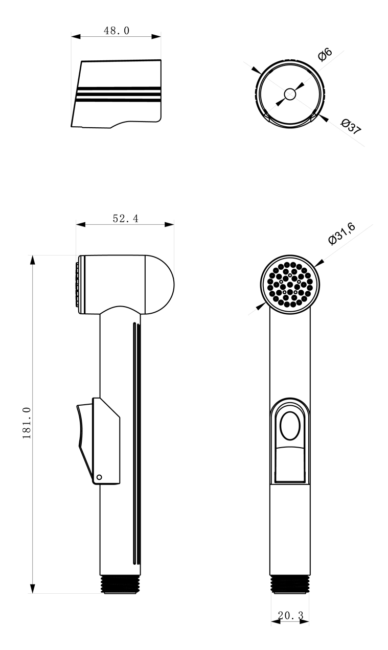 Комплект аксессуаров Lemark LM8014C для биде, хром