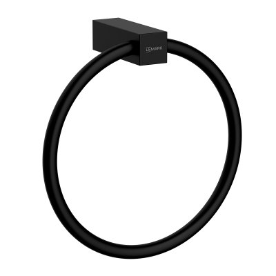 LEMARK | Полотенцедержатель Lemark VALDAY настенный, сталь, матовый черный