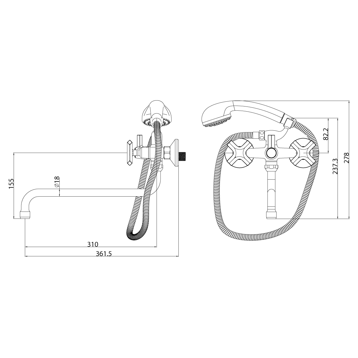 Смеситель Lemark Promotion LM6051C для ванны