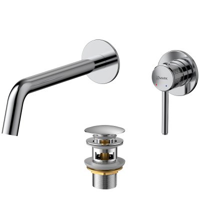 LEMARK | Смеситель Lemark Beluga LMF-8033B-C для раковины, встраиваемый