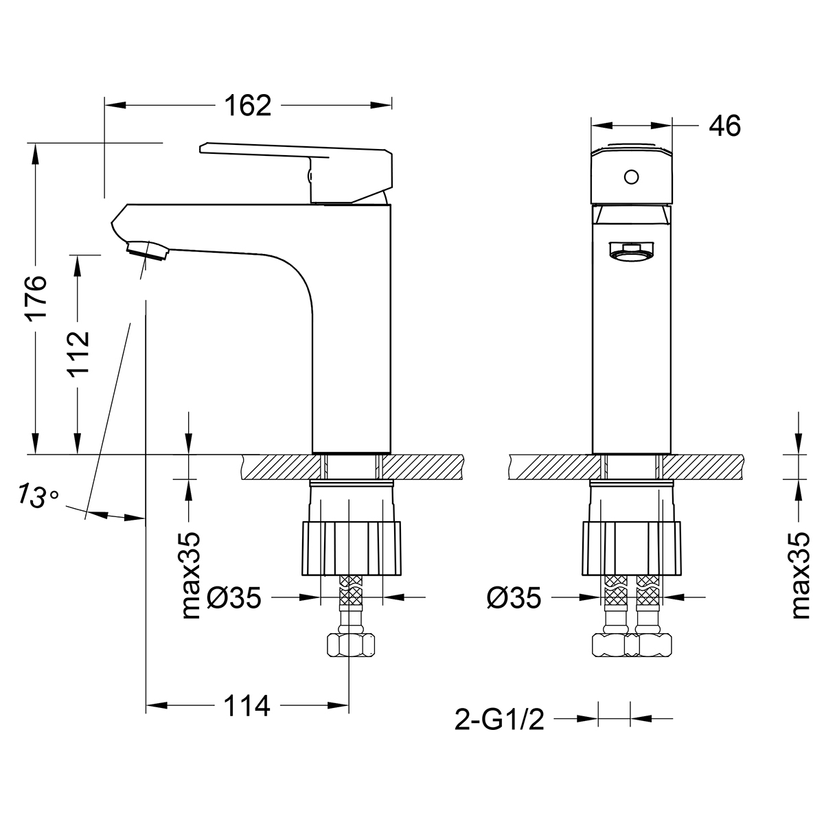 Смеситель Lemark Point LM0306C для раковины