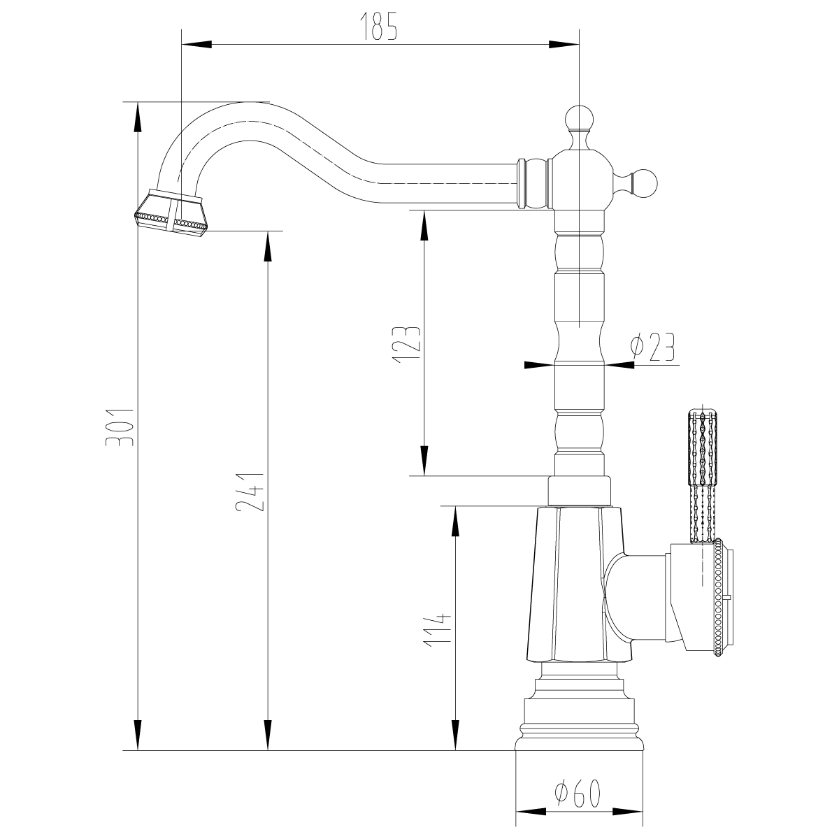 Смеситель  Lemark Jasmine LM6605ORB для кухни