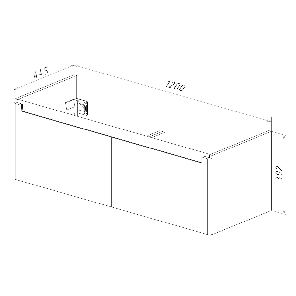 Тумба Lemark BUNO MINI 125 см под 2 раковины, подвесная, 2 ящика, цвет корпуса, фасада: Белый глянец Тумба Lemark BUNO MINI 125 см под 2 раковины, подвесная, 2 ящика, цвет корпуса, фасада: Белый глянец