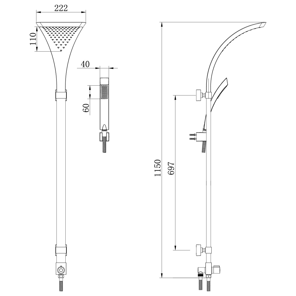 Lemark LM8807C душевой гарнитур