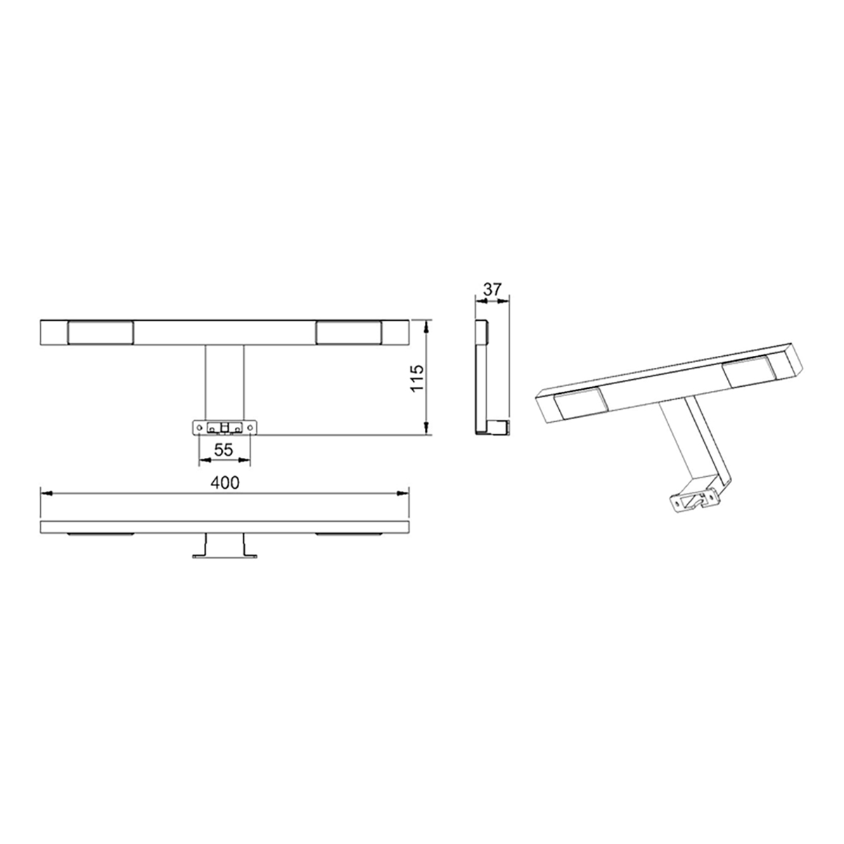 Светильник Lemark UNIVERSAL 40 см