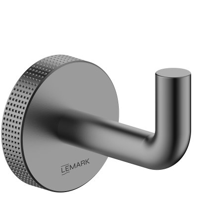 LEMARK | Крючок для полотенец Lemark BELUGA, сталь, графит